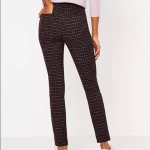 🆕 Loft- High Waist Skinny Leggings In Plaid